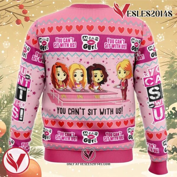 You Can’t Sit With Us Mean Girl’s Ugly Christmas Sweater, Unique Christmas Gift For Fans - Vesles2014S 1