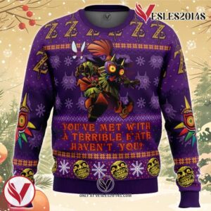 You Met With a Terrible Fate Zelda Ugly Christmas Sweater, Unique Christmas Gift For Fans - Vesles2014S