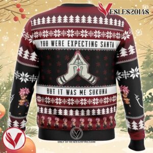 You Were Expecting Santa Sukuna Jujutsu Kaisen Ugly Christmas Sweater, Unique Christmas Gift For Fans - Vesles2014S 3