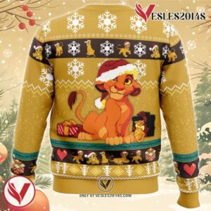 Young Simba The Lion King Ugly Christmas Sweater, Unique Christmas Gift For Fans - Vesles2014S 1