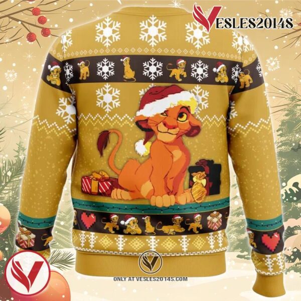Young Simba The Lion King Ugly Christmas Sweater, Unique Christmas Gift For Fans - Vesles2014S 1