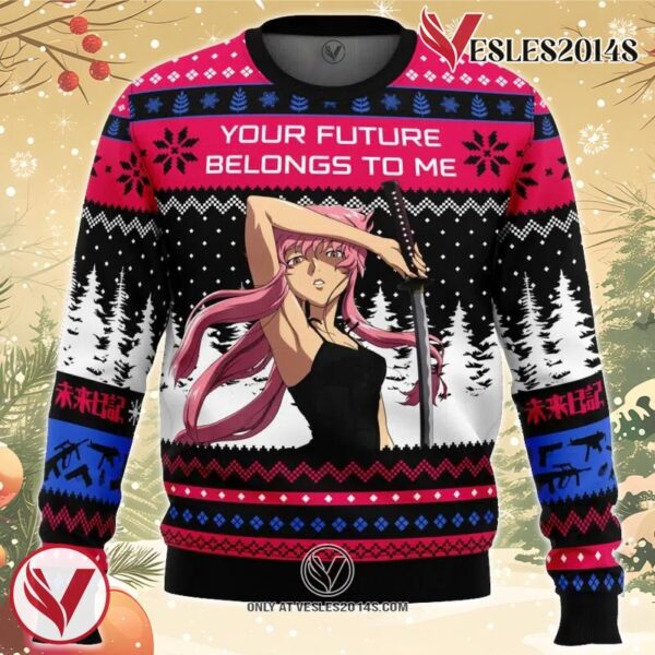 Your Future Belong To Me The Future Diary Ugly Christmas Sweater, Unique Christmas Gift For Fans - Vesles2014S