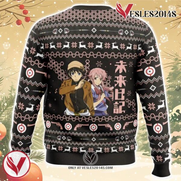 Your Life is Fair Game Future Diary Ugly Christmas Sweater, Unique Christmas Gift For Fans - Vesles2014S 1