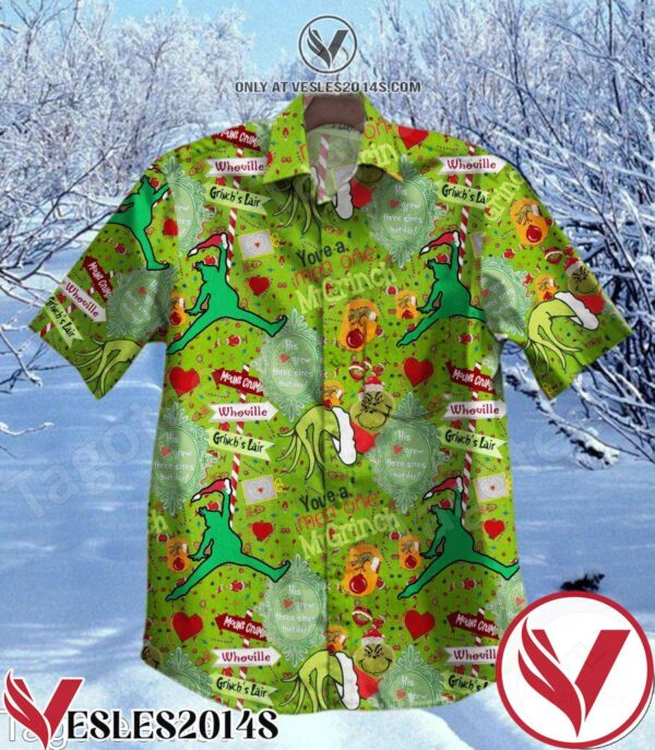 You’re A Mean One Mr Grinch Green Hawaiian Shirt, Unique Gifts For Friends - Vesles2014S 1
