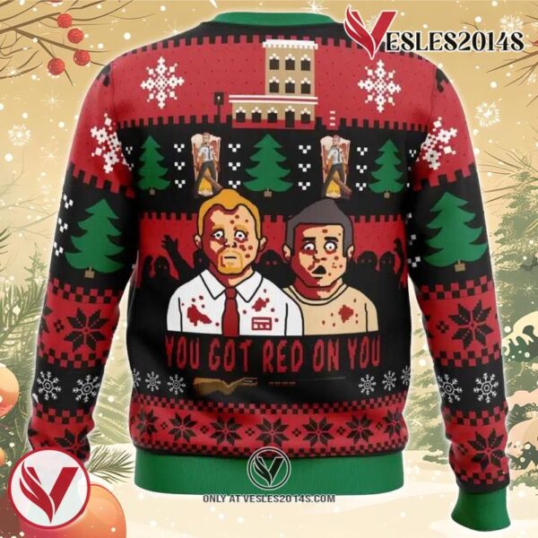 You’ve Got Red On You Shaun of the Dead Ugly Christmas Sweater, Unique Christmas Gift For Fans - Vesles2014S 1