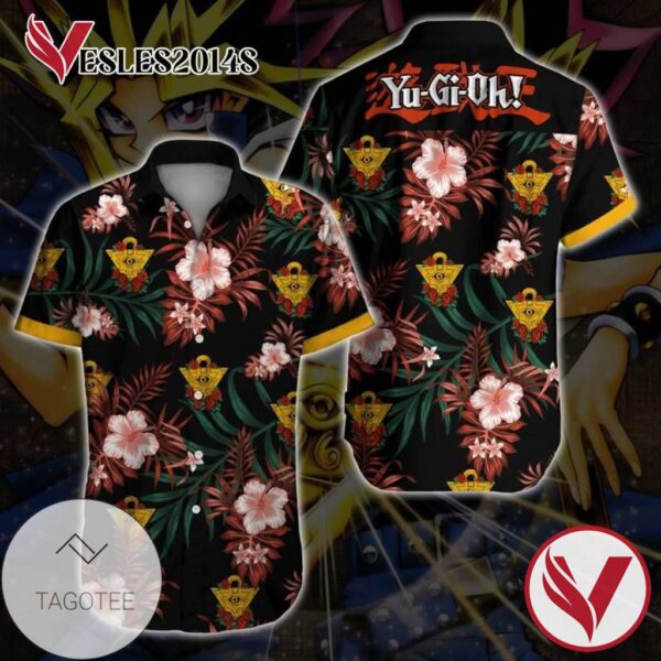 Yugi Hawaiian Graphic Print Short Sleeve Hawaiian Casual Shirt Vesles2014S 1