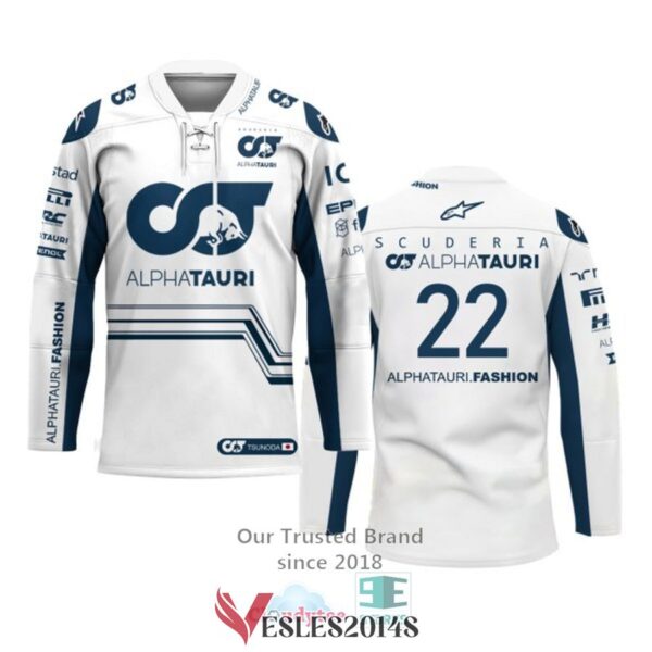 Yuki Tsunoda Alphatauri F1 Team Hockey Jersey, Trending Gifts For Fans - Vesles2014s