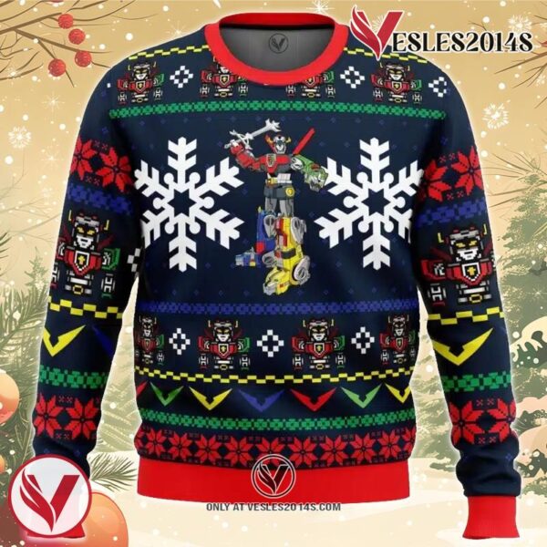 Yuletron Voltron Ugly Christmas Sweater, Unique Christmas Gift For Fans - Vesles2014S