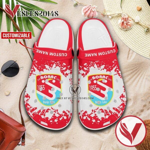 ZRK Borac Handball Club Crocs Shoes For Men And Women, Unique Clogs Shoes For Fans - Vesles2014S 1