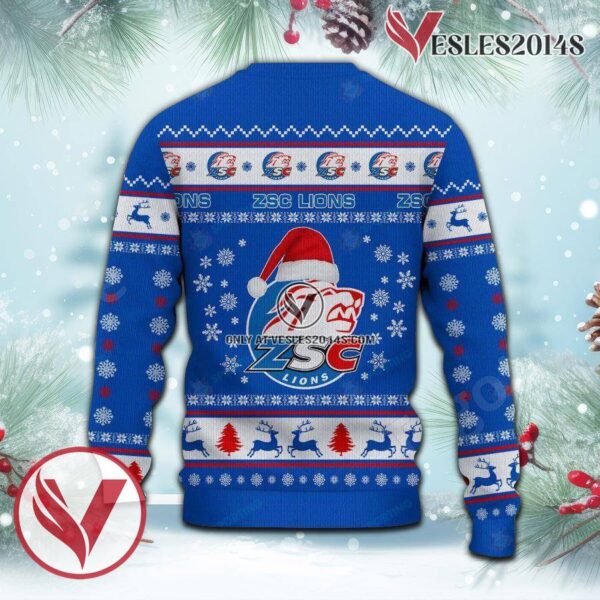 ZSC Lions Sport Ugly Christmas Sweater, Unique Gifts For Fans - Vesles2014aS 3