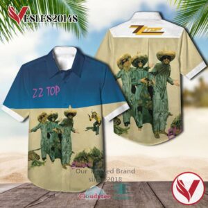 ZZ Top Band El Loco Album Hawaiian Shirt, Best Gift For Music Lovers Vesles2014S