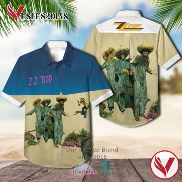 ZZ Top Band El Loco Album Hawaiian Shirt, Best Gift For Music Lovers Vesles2014S