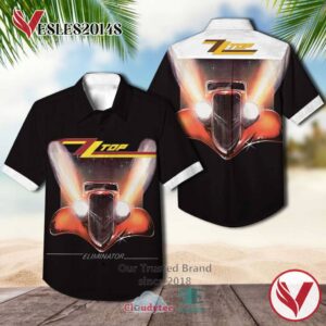 ZZ Top Band Eliminator Album Hawaiian Shirt, Best Gift For Music Lovers Vesles2014S