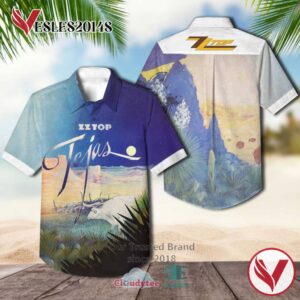 ZZ Top Band Tejas Album Hawaiian Shirt, Best Gift For Music Lovers Vesles2014S
