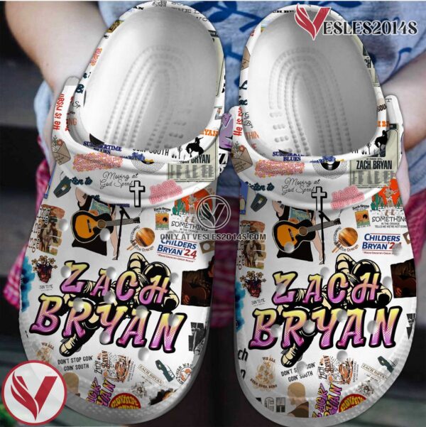 Zach Bryan Music Crocs Crocband Clogs Shoes, Unique Gifts For Fans Style 2 - Vesles2014S
