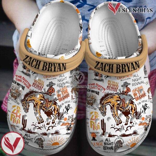 Zach Bryan Music Crocs Crocband Clogs Shoes, Unique Gifts For Fans Style 5 - Vesles2014S