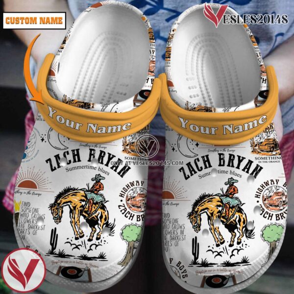 Zach Bryan Music Crocs Crocband Clogs Shoes, Unique Gifts For Fans Style 8 - Vesles2014S