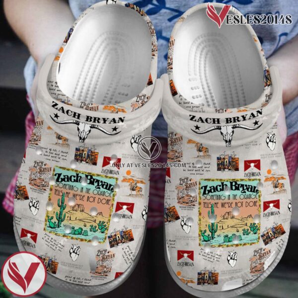 Zach Bryan Music Crocs Crocband Clogs Shoes, Unique Gifts For Fans Style 9 - Vesles2014S