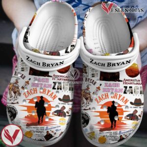 Zach Bryan Music Premium Crocs Crocband Clogs Shoes, Unique Gifts For Fans Style 1 - Vesles2014S
