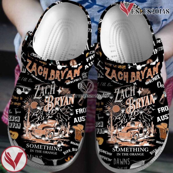 Zach Bryan Singer Music Crocs Crocband Clogs Shoes, Unique Gifts For Fans Style 13 - Vesles2014S