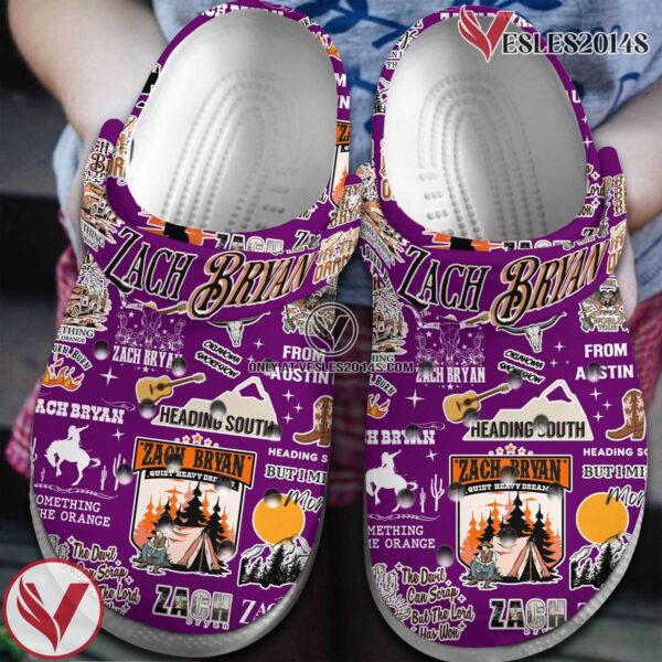 Zach Bryan Singer Music Crocs Crocband Clogs Shoes, Unique Gifts For Fans Style 14 - Vesles2014S