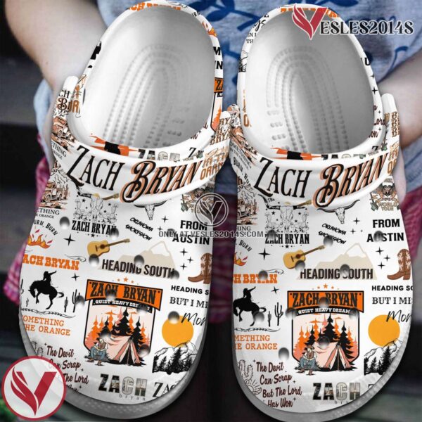 Zach Bryan Singer Music Crocs Crocband Clogs Shoes, Unique Gifts For Fans Style 2 - Vesles2014S