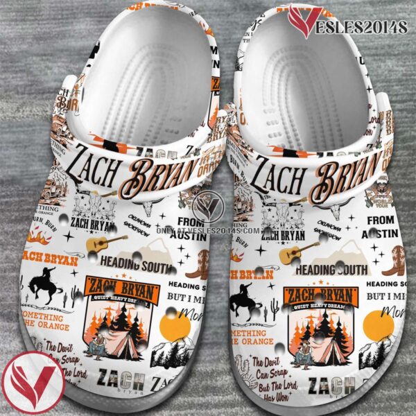 Zach Bryan Singer Music Crocs Crocband Clogs Shoes, Unique Gifts For Fans Style 2 - Vesles2014S 2