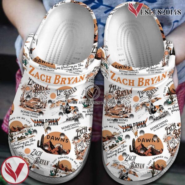 Zach Bryan Singer Music Crocs Crocband Clogs Shoes, Unique Gifts For Fans Style 3 - Vesles2014S