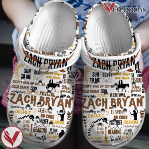 Zach Bryan Singer Music Crocs Crocband Clogs Shoes, Unique Gifts For Fans Style 4 - Vesles2014S