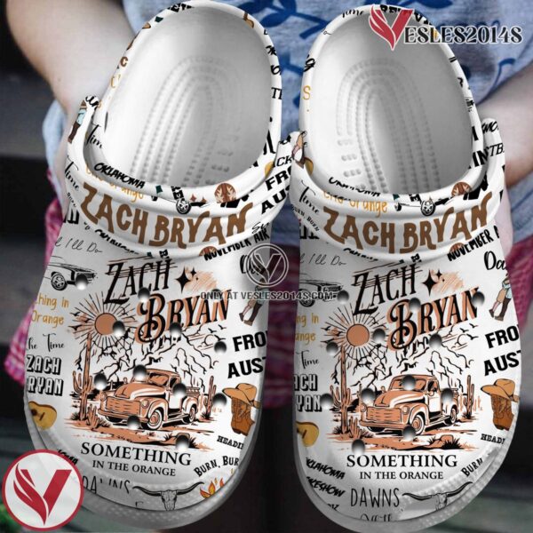 Zach Bryan Singer Music Crocs Crocband Clogs Shoes, Unique Gifts For Fans Style 6 - Vesles2014S