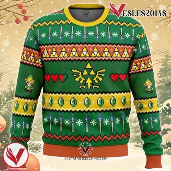 Zelda Ugly Christmas Sweater, Unique Christmas Gift For Fans - Vesles2014S
