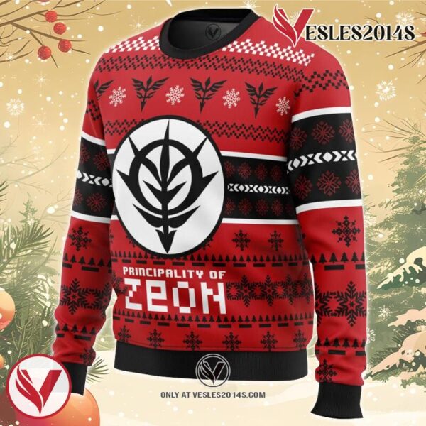 Zeon The Gundam Ugly Christmas Sweater, Unique Christmas Gift For Fans - Vesles2014S 1