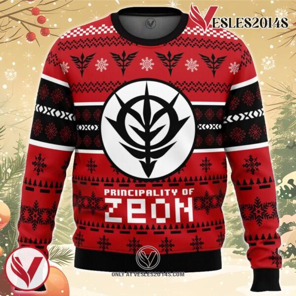 Zeon The Gundam Ugly Christmas Sweater, Unique Christmas Gift For Fans - Vesles2014S