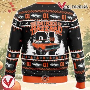Zero One The Duke of Hazzard Ugly Christmas Sweater, Unique Christmas Gift For Fans - Vesles2014S 1