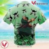 Zoro Pattern One Piece Hawaiian Button Up Shirt, Perfect Gifts For Anime Lovers - Vesles2014S