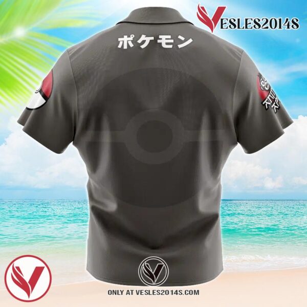 Zoroark Face Pokemon Hawaiian Button Up Shirt, Perfect Gifts For Anime Lovers - Vesles2014S Hbh 1