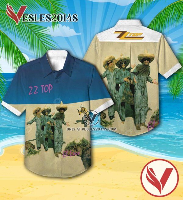 Zz Top El Loco Album Cover Hawaiian Shirt, Unique Gifts For Music Lovers - Vesles2014S