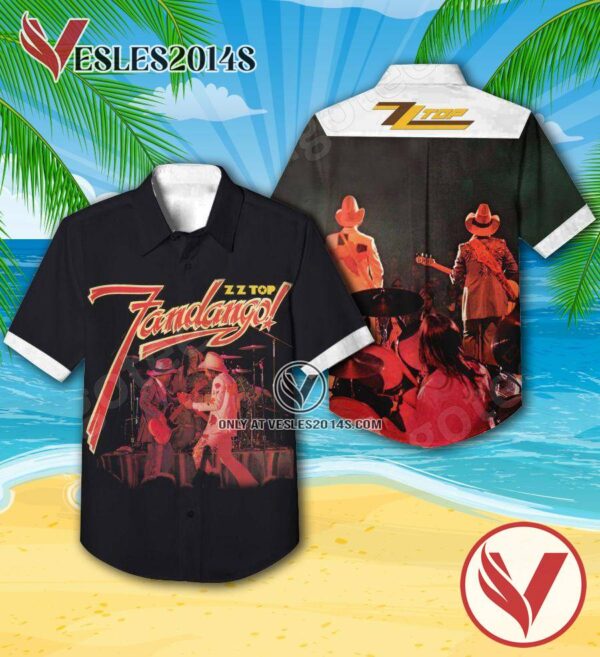 Zz Top Fandango Album Cover Hawaiian Shirt, Unique Gifts For Music Lovers - Vesles2014S