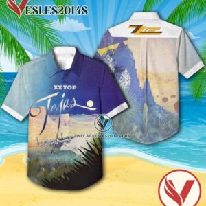 Zz Top Tejas Album Cover Hawaiian Shirt, Unique Gifts For Music Lovers - Vesles2014S