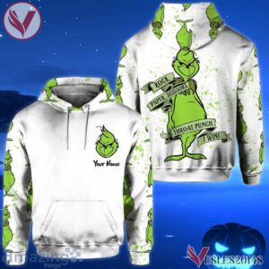 Personalized The Grinch Rock Paper Scissors Throat Punch I Win Hoodie, Best Gifts For Fan - Vesles2014S