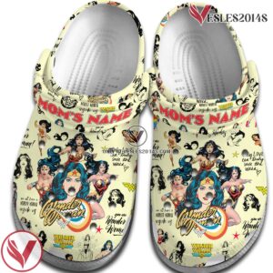 wonder woman Mother Day Crocs Crocband Clogs Shoes Comfortable For Men Women and Kids Style 1, Unique Gift From Vesles2014S 2