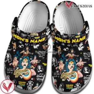 wonder woman Mother Day Crocs Crocband Clogs Shoes Comfortable For Men Women and Kids Style 2, Unique Gift From Vesles2014S 2
