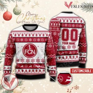 1. FC Nürnberg Custom Ugly Christmas Sweater, Unique Gift For Fans - Vesles2014s