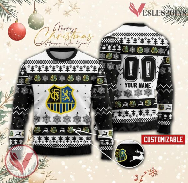 1. FC Saarbrücken Custom Ugly Christmas Sweater, Unique Gift For Fans - Vesles2014s