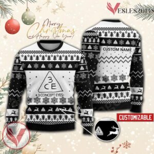 3CE Style Nanda Logo Personalized Ugly Christmas Sweater, Unique Gift For Fans - Vesles2014s