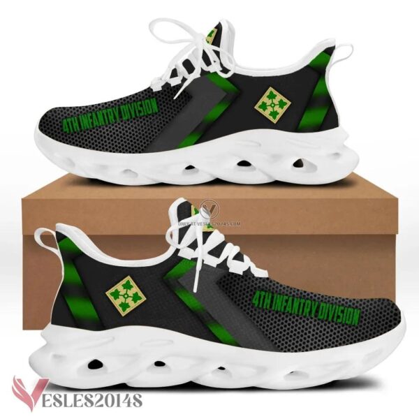 4th Infantry Division Logo Custom Shoes, Best Running Shoes For Fans - Vesles2014S 1