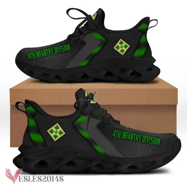 4th Infantry Division Logo Custom Shoes, Best Running Shoes For Fans - Vesles2014S