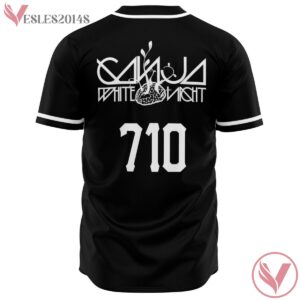 710 Ganja White Night Black Jersey, Gift Ideas For Ravers - Vesles2014s 1