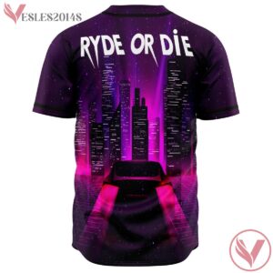 A Ryde Or Die Galatic Purple Sublimated Jersey For EDM Festivals - Vesles2014s