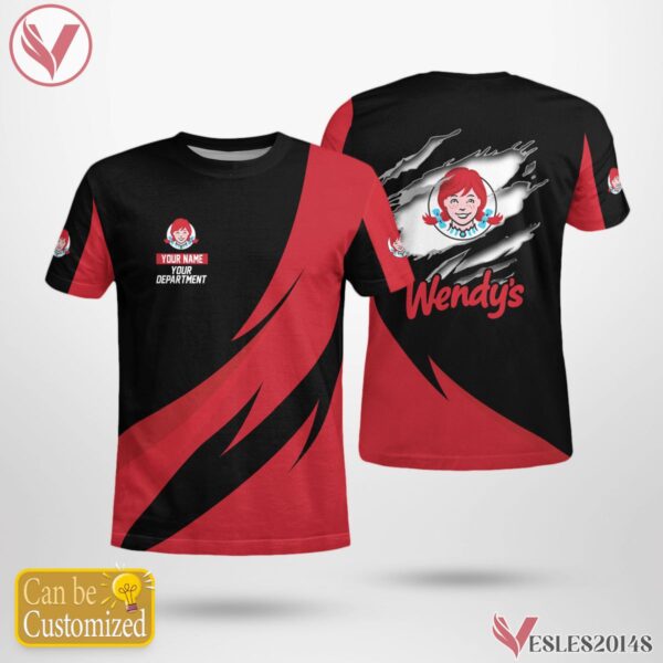 A Wendy's Uniform Custom Clothes, Unique Gifts For Employee - Vesles2014s 4